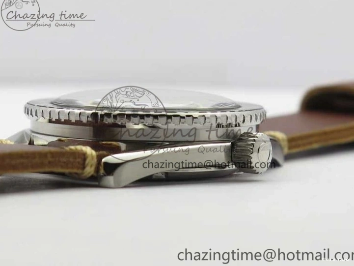 0408 Vintage Seamaster 300 Date T SS B12 Black Dial On Brown Leather Strap A2836 (Free Nylon Strap) WeatherProof 7911